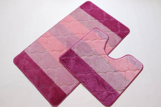 Набір килимків у ванну та туалет Vonaldi Multicolor 80*50 см і 40*50 см 02270/s, фото 1