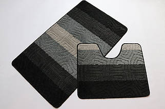 Набір килимків у ванну та туалет Vonaldi Multicolor 100*60 см і 50*60 см w02203, фото 2