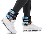 Обважнювачі манжети для рук і ніг Zelart 7819-1,5 2 шт. по 1,5 кг Blue Camouflage, фото 10