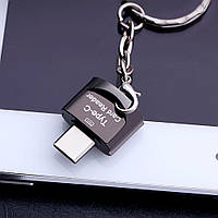 USB Type-C адаптер для MicroSD  Чорний