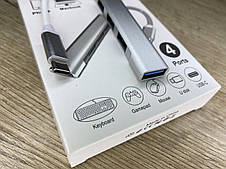 Hub USB - Type C для Macbook або Phone 4 ports, Юсб Хаб перехідник, фото 3