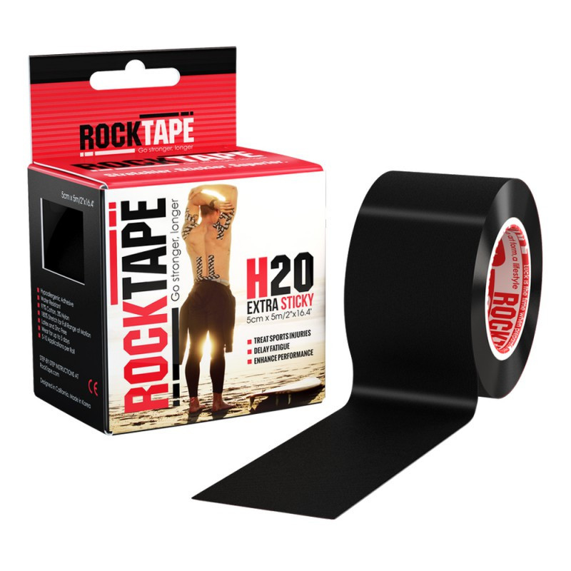 Кінезіо тейпи водостійкі RockTape H2O 5м х 5см (Різні кольори)