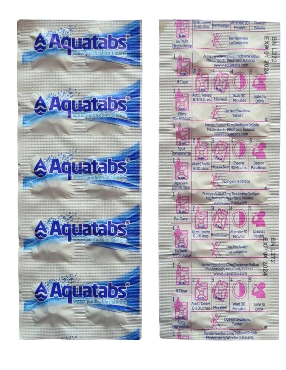 Засіб для знезараження води Aquatabs 67 мг, 10шт (1табл