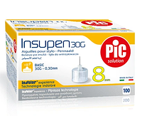 Голки Insupen 30G х 8 мм для шприц-ручок, 100 шт.