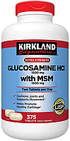 Kirkland Signature Glucosamine with MSM 1500mg - Вітаміни Глюкозамін ГІДРОХЛОРИД + МСМ (375табл.)