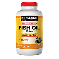 Kirkland Signature Fish Oil 1000mg - Риб'ячий жир 1000мг (400табл.)