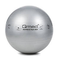 Фітбол - Qmed ABS Gym Ball. Гімнастичний м'яч для заняття спортом, для фитнесу та йоги. Колір сірий