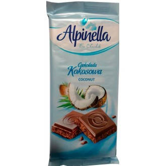 Шоколад молочний з кокосовою стружкою Alpinella Сoconut 90 г