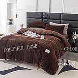 Велюрова постільна білизна плюш мікрофібра євро Соти Colorful Home 200х230, фото 5