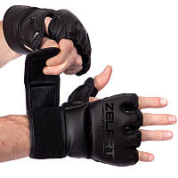 Рукавички для змішаних єдиноборств Zelart Fight Gear 5699 розмір S Black