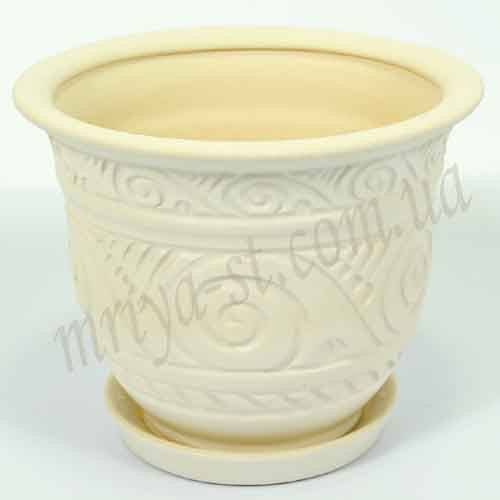 Горщик керамічний для пересадки квітів Джынгл 3,6 л