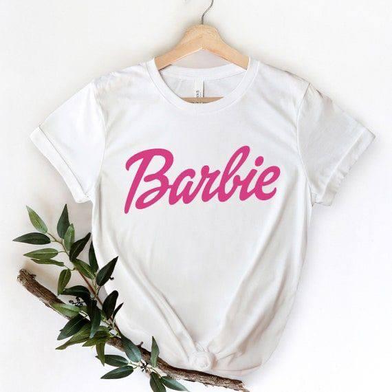 Актуальна жіноча трикотажна футболка Barbie принт Skr1251