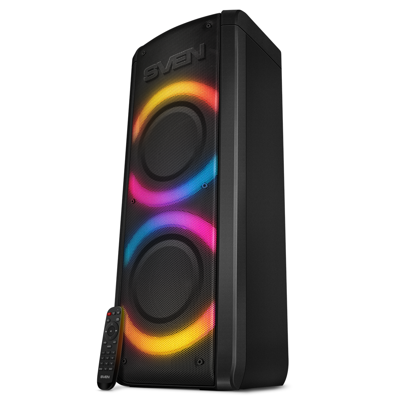 Акустична система SVEN PS-710 Black (100Вт, TWS, bluetooth, підсвітка, караоке,FM )