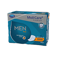 Прокладки урологічні для чоловіків, V-подібної форми з манжетами для захисту від протікання - MoliCare Premium MEN PAD 5 крапель (