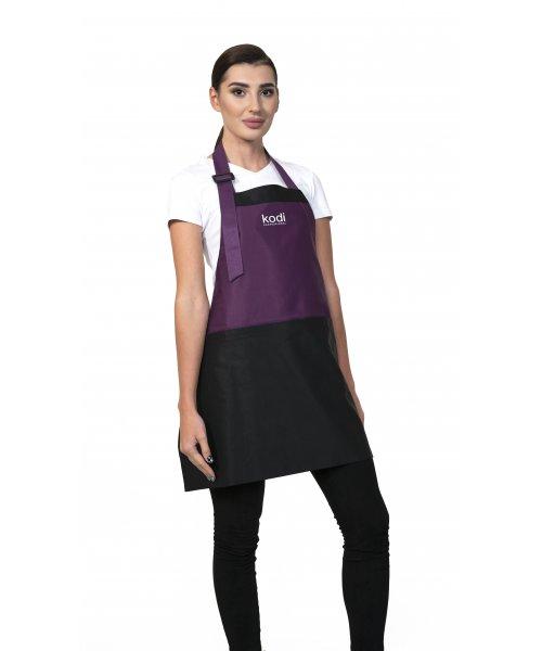 Фартух Kodi, фіолетовий з чорними вставками, короткий