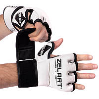 Перчатки для смешанных единоборств Zelart Fight Gear 5699 размер XS White-Black