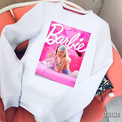Актуальний жіночий світшот Barbie принт Ssv2047, фото 1