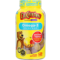 L il Critters Omega-3 DHA - Омега-3 жирні кислоти для дітей (220табл.)