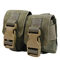 Тактичний підсумок під 2 гранати KIBORG GU Double Mag Pouch Khaki