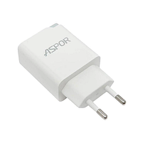 Мережевий зарядний пристрій Aspor A826 PD + QC Fast Charger +USB кабель Micro- білий, фото 3