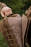 Штурмовий рюкзак швидкоз'ємний кордура койот, фото 9