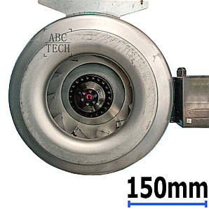 Прямоточний канальний вентилятор 150мм 2550об\хв 85Вт Канальний вентилятор KW Металевий корпус