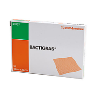 Bactigras 10x10см - Марлевая повязка из хлоргексидина ацетатом