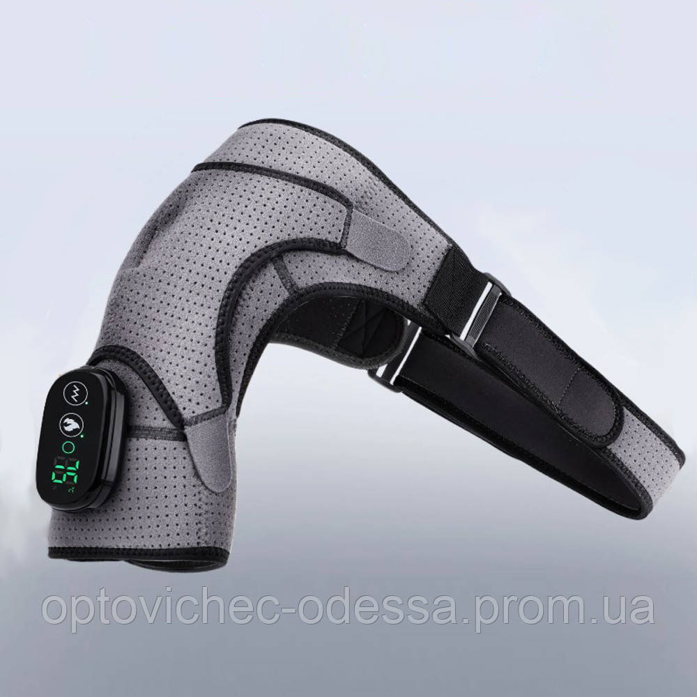 Масажер для плеча Hailicare з 3 режимами нагрівання  Сірий Хіт продажу!