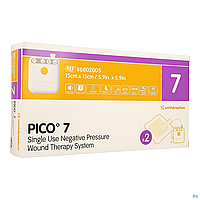 Pico 7 15см x 15см (2 пов'язки) - Вакуумна одноразова помпа для ВАК терапії (NPWT)