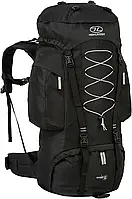 Рюкзак туристичний Highlander Rambler Black/Silver 88л Рюкзак місткий для туризму та походів Похідний рюкзак