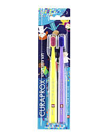 Набір зубних щіток Curaprox CS Smart (Small World Edition) (5-12 років) (2 шт.)