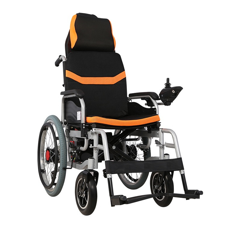 Складана електрична коляска для інвалідів із підголівником — Mirid D6035С