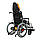 Складана електрична коляска для інвалідів із підголівником — Mirid D6035С, фото 3