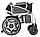 Складана електрична коляска для інвалідів із літієвою батареєю — Mirid D-801, фото 2