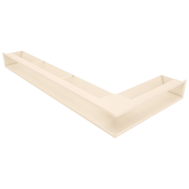 Вентиляційна решітка для каміна кутова ліва SAVEN Loft Angle 95х450х950 кремова