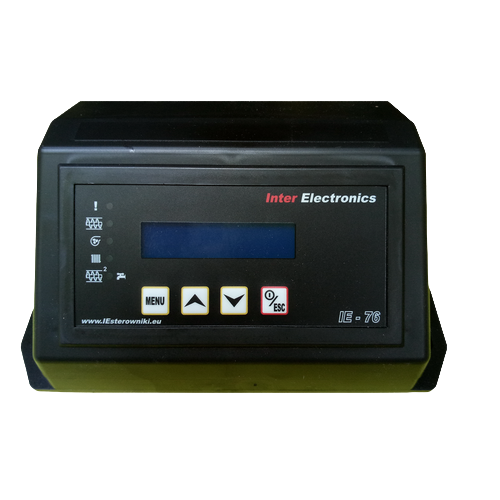 Автоматика для твердопаливних котлів до 40 кВт зі шнеком Inter Electronics IE-76 v1 T2, фото 1
