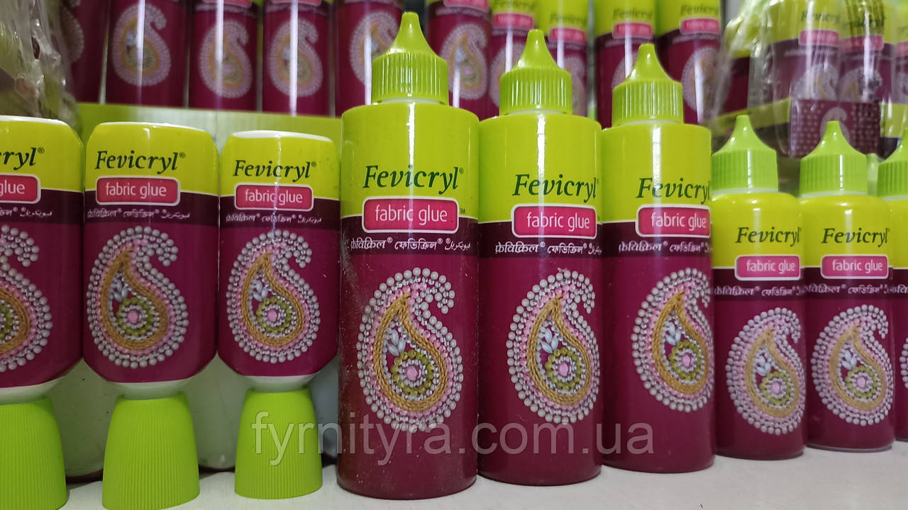 Клей для ткани одежды страз текстильный FEVICRYL 120ml Fabric Glue - фото 2 - id-p581435214