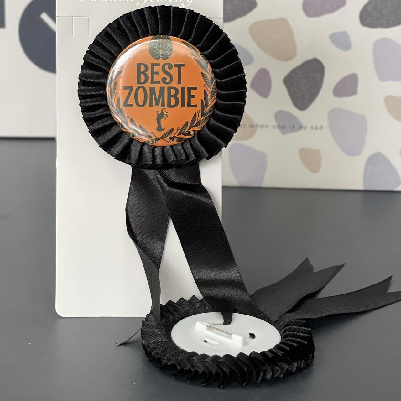 Медаль "Кращий зомбі" на Хелловін, Аксессуар на хэллоуин "Лучший зомби", фото 1