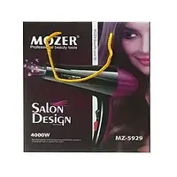 Профессиональный фен для сушки и укладки волос Mozer MZ-5929, 4000W, SL2, хорошего качества, Мелкая бытовая
