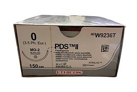 Хірургічна нитка Ethicon ПДС II (PDS II) 0, довжина 150 см, кол. голка 40 мм, W9236T