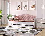 Ліжко дитяче/підліткове SOFIA  90*190 Light Pink 05, фото 4