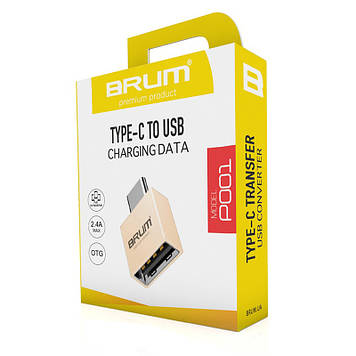 Перехідник Protech OTG USB - USB Type-C (OTG_USBType-C), GP1, гарної якості, otg, mini usb usb, af mini usb