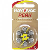 Батарейки для слухових апаратів Rayovac Peak Performance 10 (6 шт.)