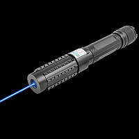 Мощнейшая лазерная указка / пушка / Фонарь лазер синий YX-B015, 5 насадок, GP2, хорошего качества, лазерная