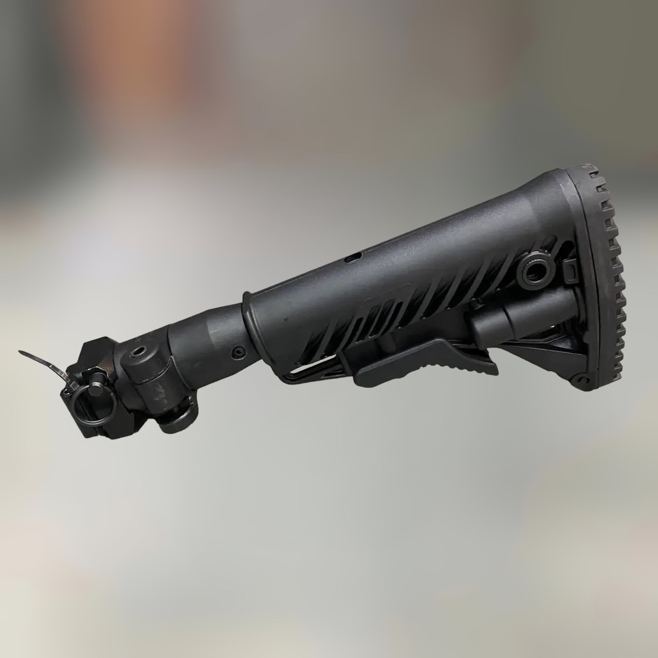 Приклад для АК FAB Defense M4-AKS P, телескоп, складаний, з адаптером, полімер, Чорний, приклад для Сайги