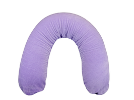 Наволочка на подушку для вагітних, бавовняний велюр, світло-фіолетова Comfort Лежебока