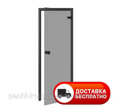 Двері для сауни та лазні Thermory Trendline Black 80х190 мм, фото 1
