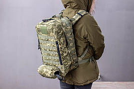 Рюкзак медика + ноші, медичний рюкзак, штурмовий рюкзак для парамедика, сумка-укладання медика Піксель Стохід