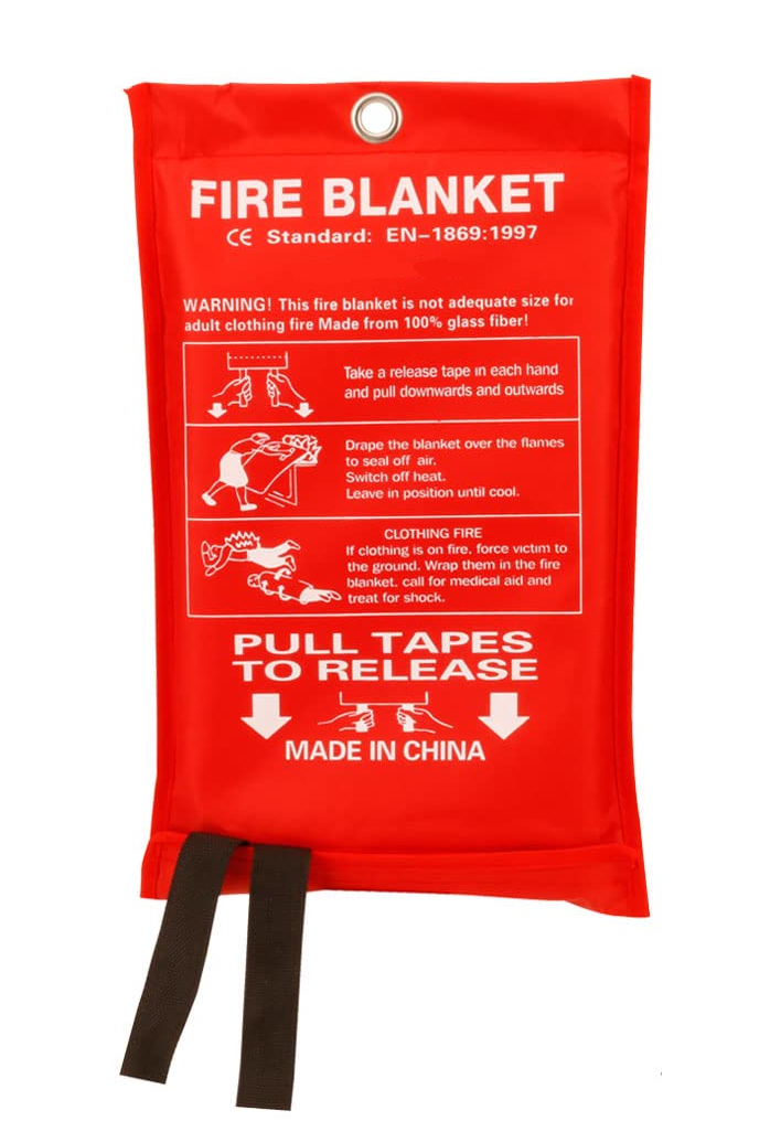 Протипожежна вогнезахисна ковдра зі скловолокна Fire Blanket (1,2 х 1,2 м)