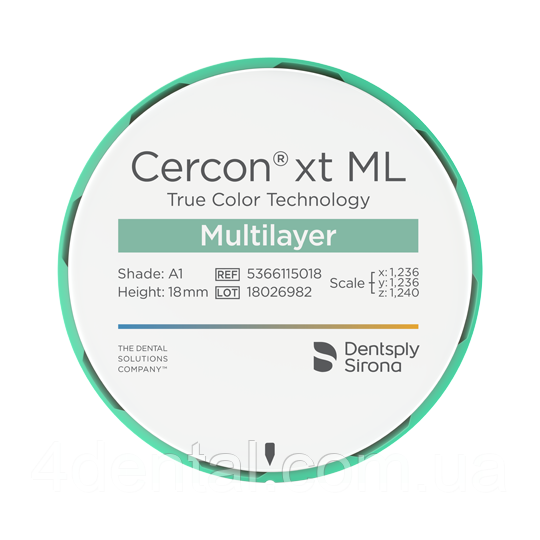 Cercon xt ML висота 18 мм